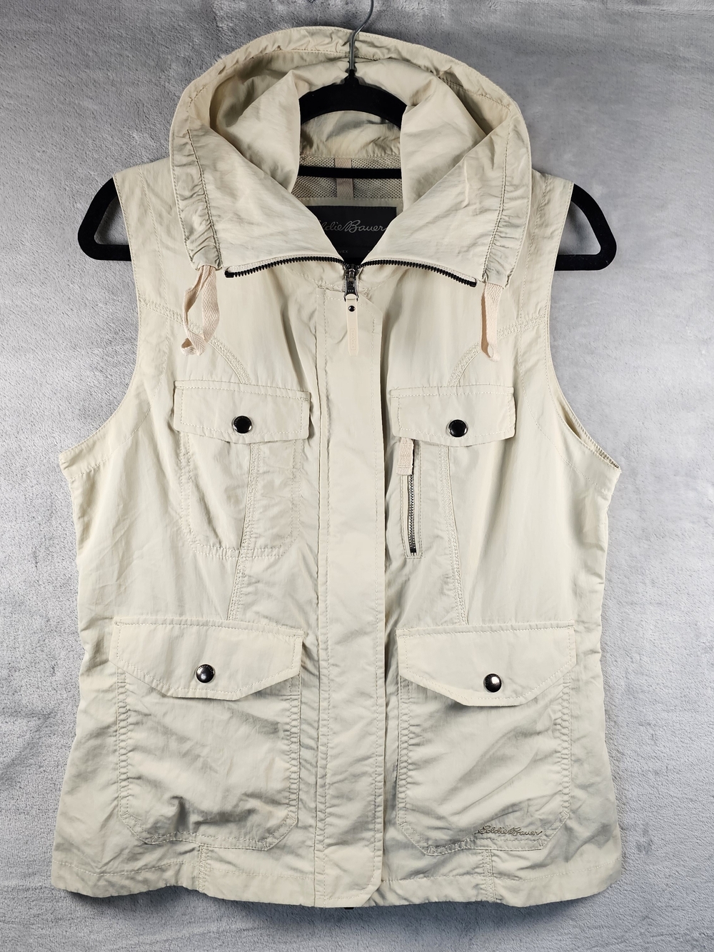 Eddie Bauer Sz. Medium Women's Travex Fishing Utility Outdoor Vest Hiking Cargo